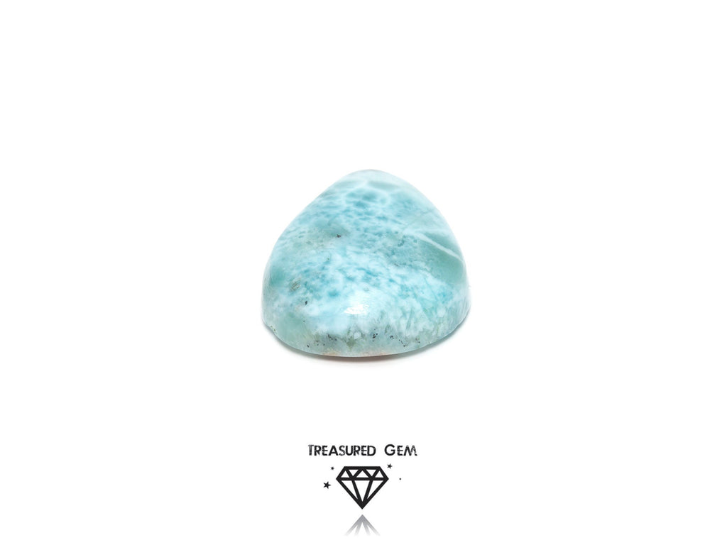 Loose Larimar Cabochon Speckled Green Blue Colours Freeform Shape Large Size