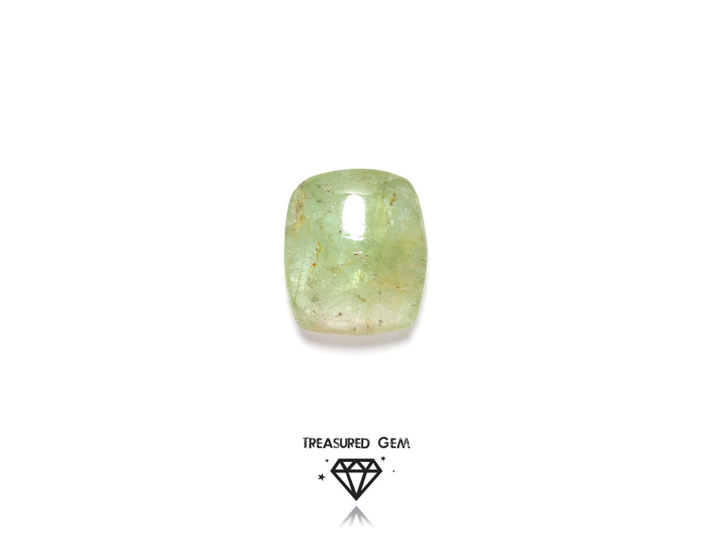 Loose Tourmaline Cabochon Solitaire Sap Green Colours Freeform Shape