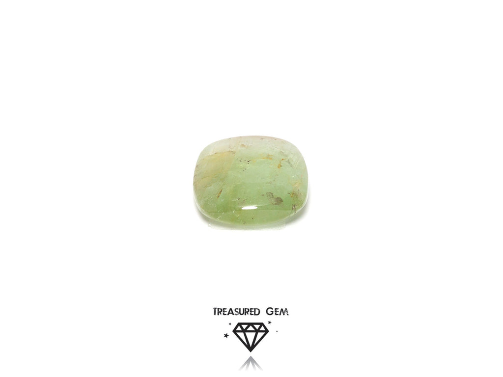 Loose Tourmaline Cabochon Solitaire Sap Green Colours Freeform Shape