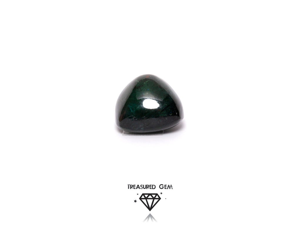 Loose Tourmaline Cabochon Solitaire Hunters Green Colours Freeform Shape