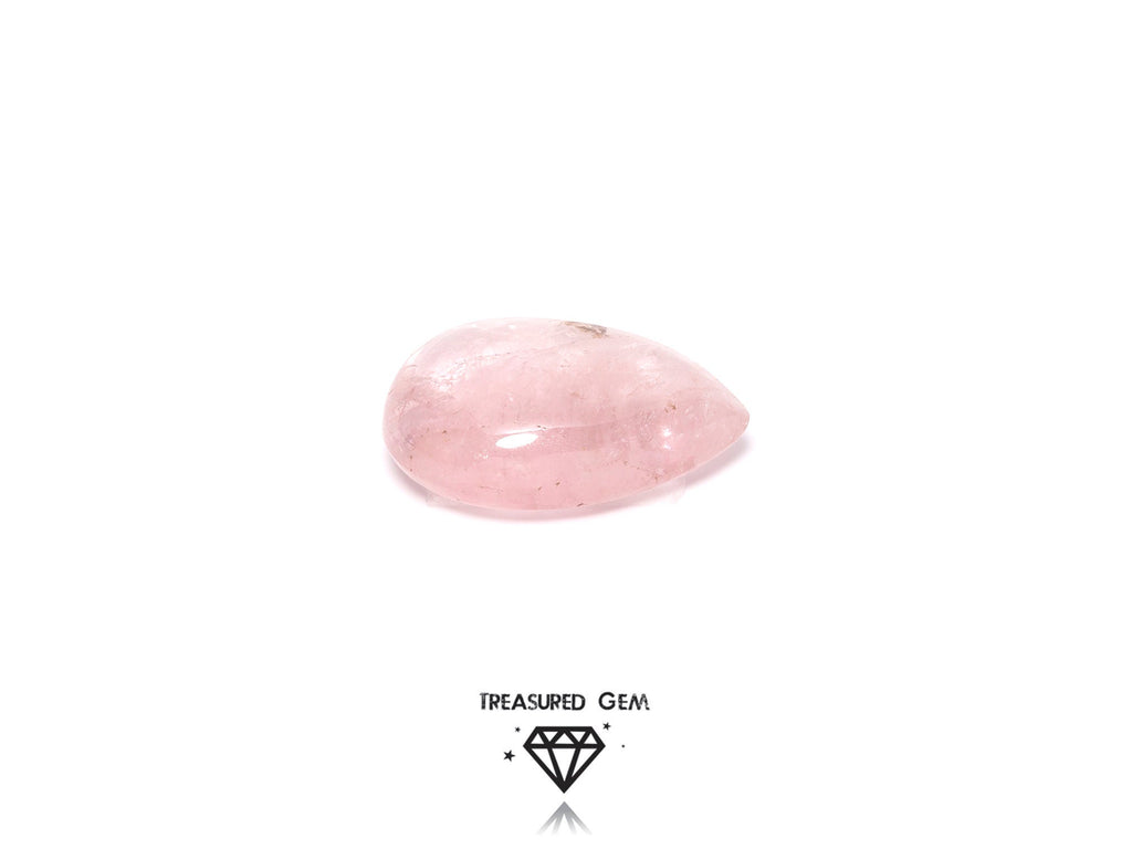 Loose Tourmaline Cabochon Solitaire Blush Pink Colours Freeform Shape