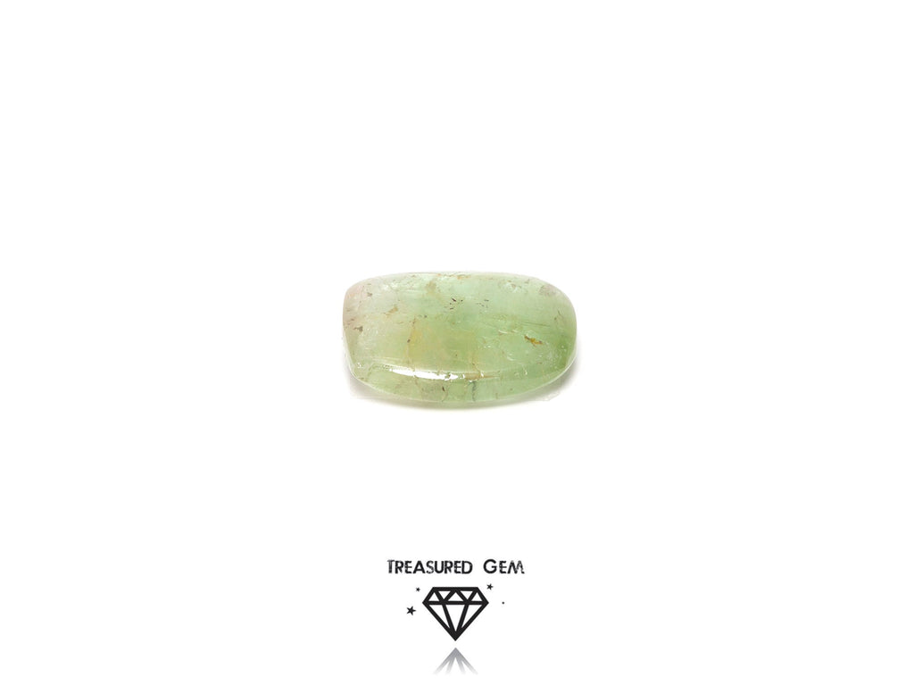 Loose Tourmaline Cabochon Solitaire Sap Green Colours Freeform Shape