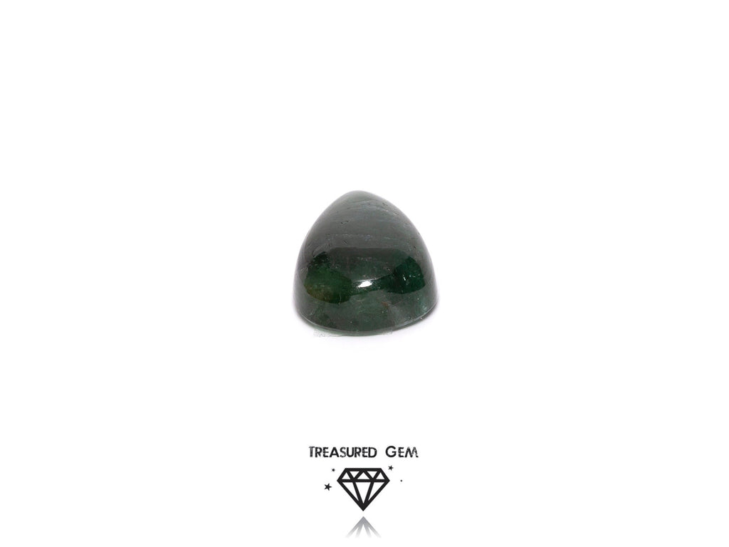 Loose Tourmaline Cabochon Solitaire Evergreen Green Colours Freeform Shape