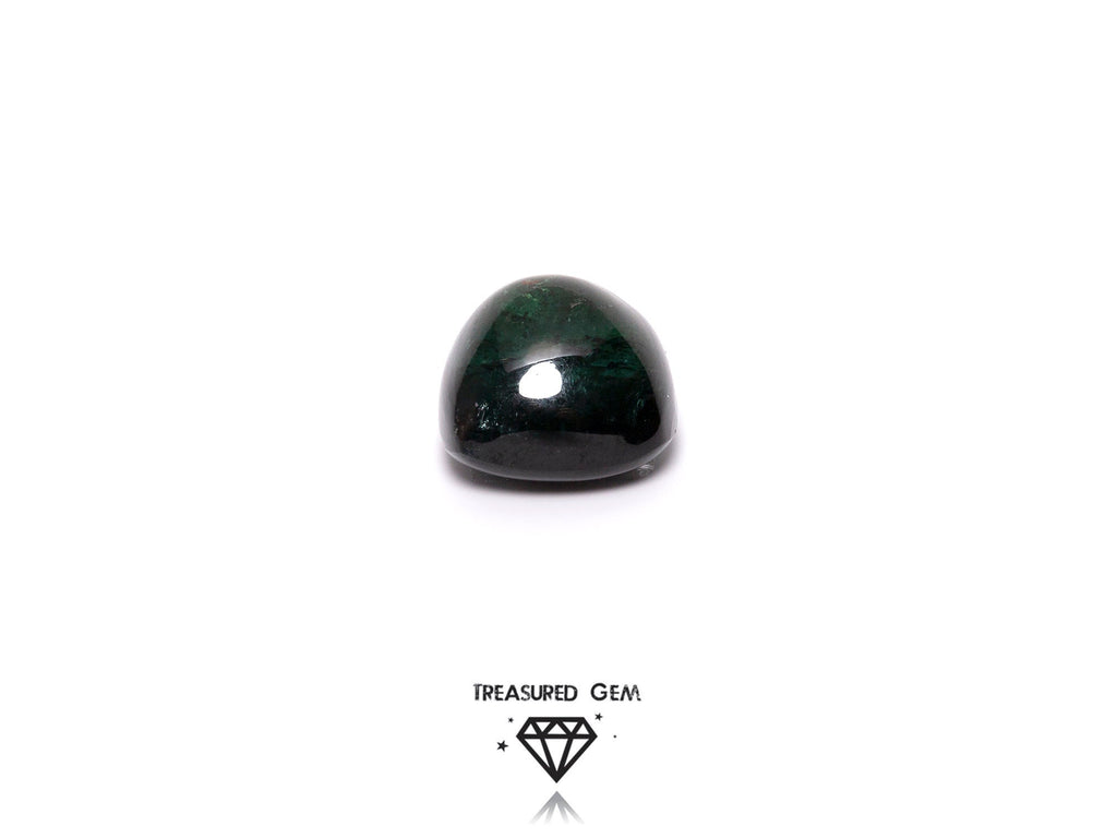 Loose Tourmaline Cabochon Solitaire Hunters Green Colours Freeform Shape